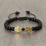 Bracelet Pierres Naturelles Deux Mains de Fatima - Vignette | Médiéfan