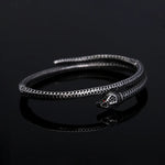 Bracelet Serpent Double Tour à Écailles Ciselées - Vignette | Médiéfan