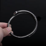 Bracelet Serpent Double Tour à Écailles Ciselées - Vignette | Médiéfan