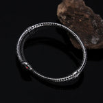Bracelet Serpent Double Tour à Écailles Ciselées - Vignette | Médiéfan