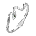 Bracelet Serpent Femme à Tête Scintillante - Vignette | Médiéfan