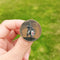 Broches de chevaliers templiers pour hommes, croix rouge, symbole maçonnique, Cabochon en verre, Badge, épingles en métal, cadeau 3 / Bronze 25mm