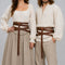 Ceinture medievale a chainette marron portee homme et femme - Mediefan