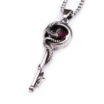 Collier Clé au Serpent et Pierre Pourpre - Vignette | Médiéfan