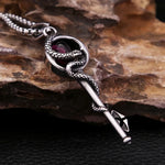 Collier Clé au Serpent et Pierre Pourpre - Vignette | Médiéfan