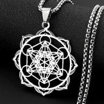 Collier Cube de Métatron en Couronne de Lotus - Vignette | Médiéfan