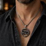 Collier Double Ouroboros Entrelacé - Vignette | Médiéfan