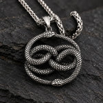 Collier Double Ouroboros Entrelacé - Vignette | Médiéfan