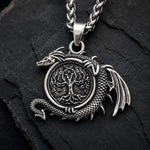 Collier Dragon & Arbre de Vie - Vignette | Médiéfan