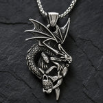 Collier Dragon & Crâne - Vignette | Médiéfan