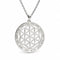 Collier Fleur de Vie à Lettres Hébraïques Argenté / 45 cm