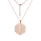 Collier Fleur de Vie Cerclée Ajourée Or rose / 45 cm