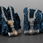 Collier Marteau de Thor & Vegvisir - Vignette | Médiéfan