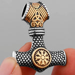 Collier Marteau de Thor & Vegvisir - Vignette | Médiéfan