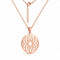 Collier Mini Rosace Fleur de Vie Or rose / 45 cm