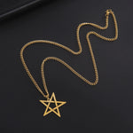Collier Pentagramme Inversé Ajouré - Vignette | Médiéfan