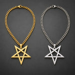 Collier Pentagramme Inversé Ajouré - Vignette | Médiéfan