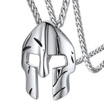 Collier pendentif casque de chevalier spartiate - Vignette | Médiéfan