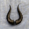 Cornes de Démon Premium Noir / 10 cm
