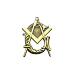 Pin’s franc-maçon compas et équerre ornementé - Vignette | Médiéfan