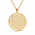 Collier Grand Disque Fleur de Vie - Vignette | Médiéfan