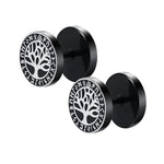 Faux Plugs Yggdrasil Noir - Vignette | Médiéfan