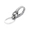 Gothic Vintage 316L Stainless Steel Skull Keychain Hip Hop Biker Animal Keychains Fashion Charm Key Chain Rings Jewelry Gifts Style D