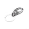 Gothic Vintage 316L Stainless Steel Skull Keychain Hip Hop Biker Animal Keychains Fashion Charm Key Chain Rings Jewelry Gifts Style G