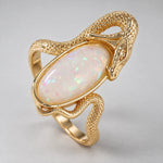 Bague Serpent Pierre Opaline - Vignette | Médiéfan