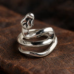 Bague Serpent Dressé Lisse - Vignette | Médiéfan