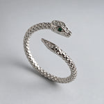 Bague Serpent Tête Sertie de Zircons - Vignette | Médiéfan