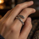 Bague Serpent Enlacé à Écailles Pointues - Vignette | Médiéfan