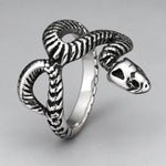 Bague Squelette de Serpent à Crâne - Vignette | Médiéfan