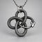 Collier Serpent au Nœud Infini Chaîne à billes