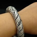 Bracelet Jonc Ajouré Ciselé Argenté - Vignette | Médiéfan