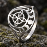 Bague Nœud de Sorcière et Phases de Lune - Vignette | Médiéfan