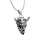 Nordic Vikings Wolf Tooth Pendant Necklace 316L Stainless Steel Hip Hop Rock Fashion Leather Rope Chain Jewelry Gifts Wholesale Style E6 / WHITE