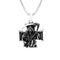 Nordic Vikings Wolf Tooth Pendant Necklace 316L Stainless Steel Hip Hop Rock Fashion Leather Rope Chain Jewelry Gifts Wholesale Style F7 / WHITE
