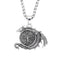 Nordic Vikings Wolf Tooth Pendant Necklace 316L Stainless Steel Hip Hop Rock Fashion Leather Rope Chain Jewelry Gifts Wholesale Style G9 / WHITE