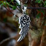 Collier Aile d'Ange & Rose - Vignette | Médiéfan