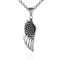 Nordic Vikings Wolf Tooth Pendant Necklace 316L Stainless Steel Hip Hop Rock Fashion Leather Rope Chain Jewelry Gifts Wholesale Style I1 / WHITE