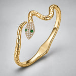 Bracelet Serpent Femme à Tête Scintillante - Vignette | Médiéfan