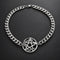 Collier Ras-du-Cou Pentacle au Serpent — posé à plat