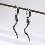 Pendantes Serpent Pavé de Zircons Noirs - Vignette | Médiéfan