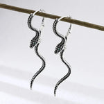 Pendantes Serpent Pavé de Zircons Noirs - Vignette | Médiéfan