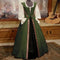 Robe Médiévale à Galon Doré Vert olive / S