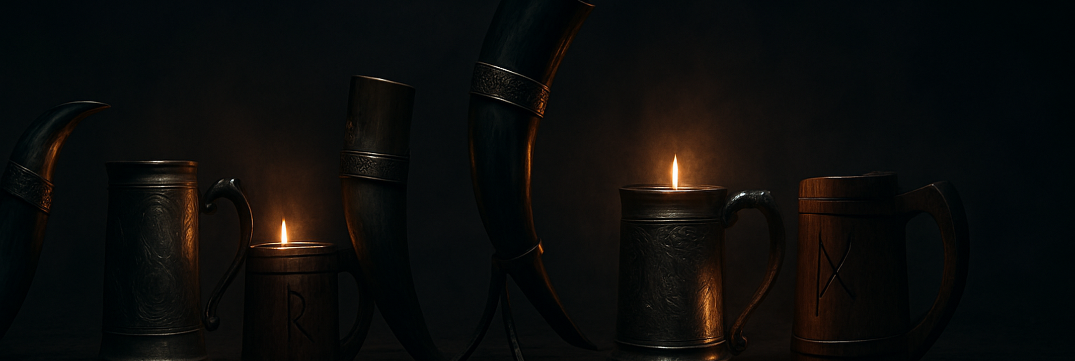 Bannière Chopes et Cornes à Boire médiéval-fantastique — Médiéfan