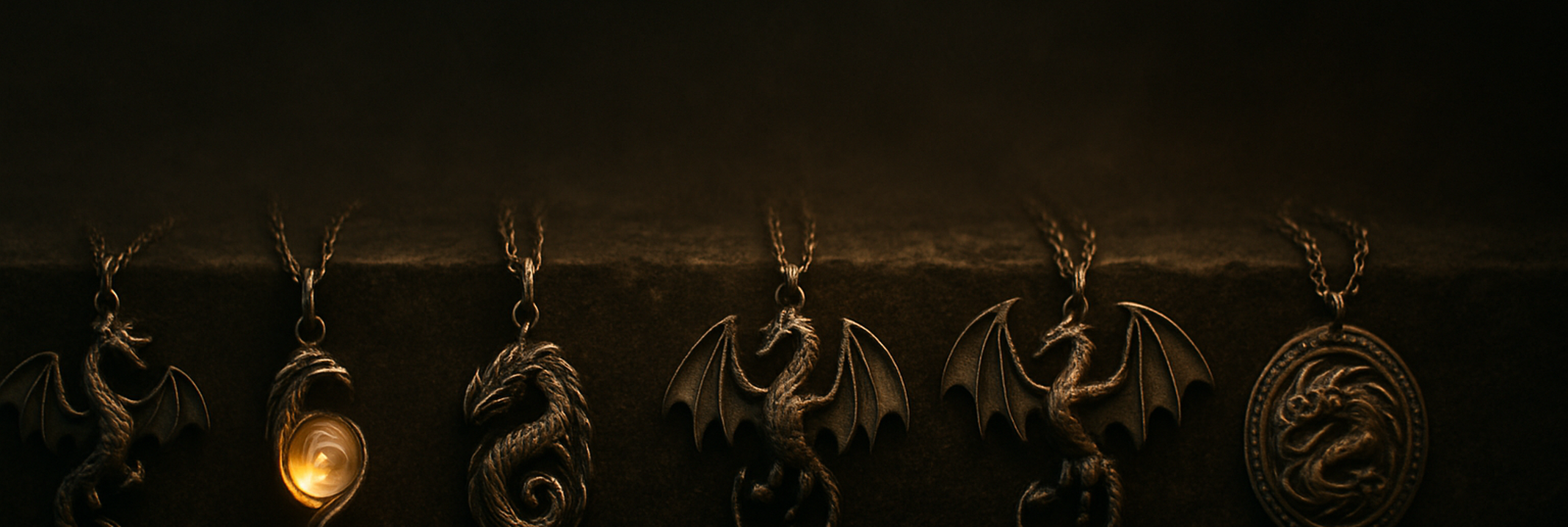 Bannière Collier Dragon médiéval-fantastique — Médiéfan