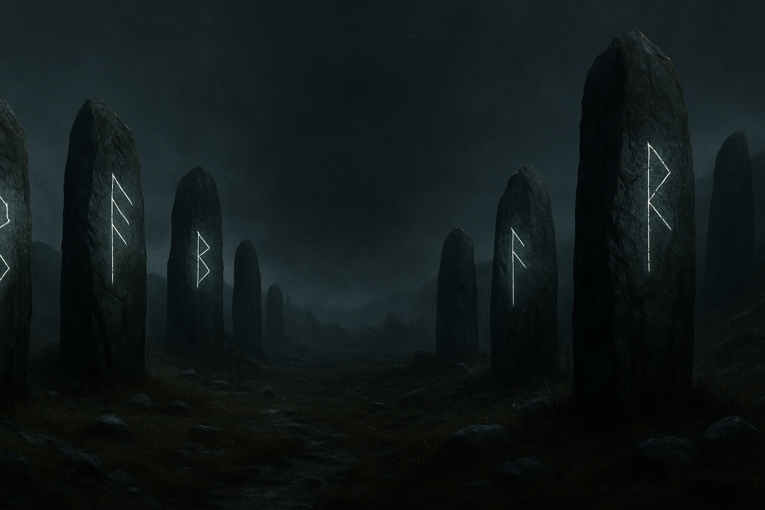 Bannière Runes Vikings — Médiéfan