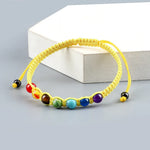 Bracelet Macramé Tressé 7 Perles de Chakras - Vignette | Médiéfan